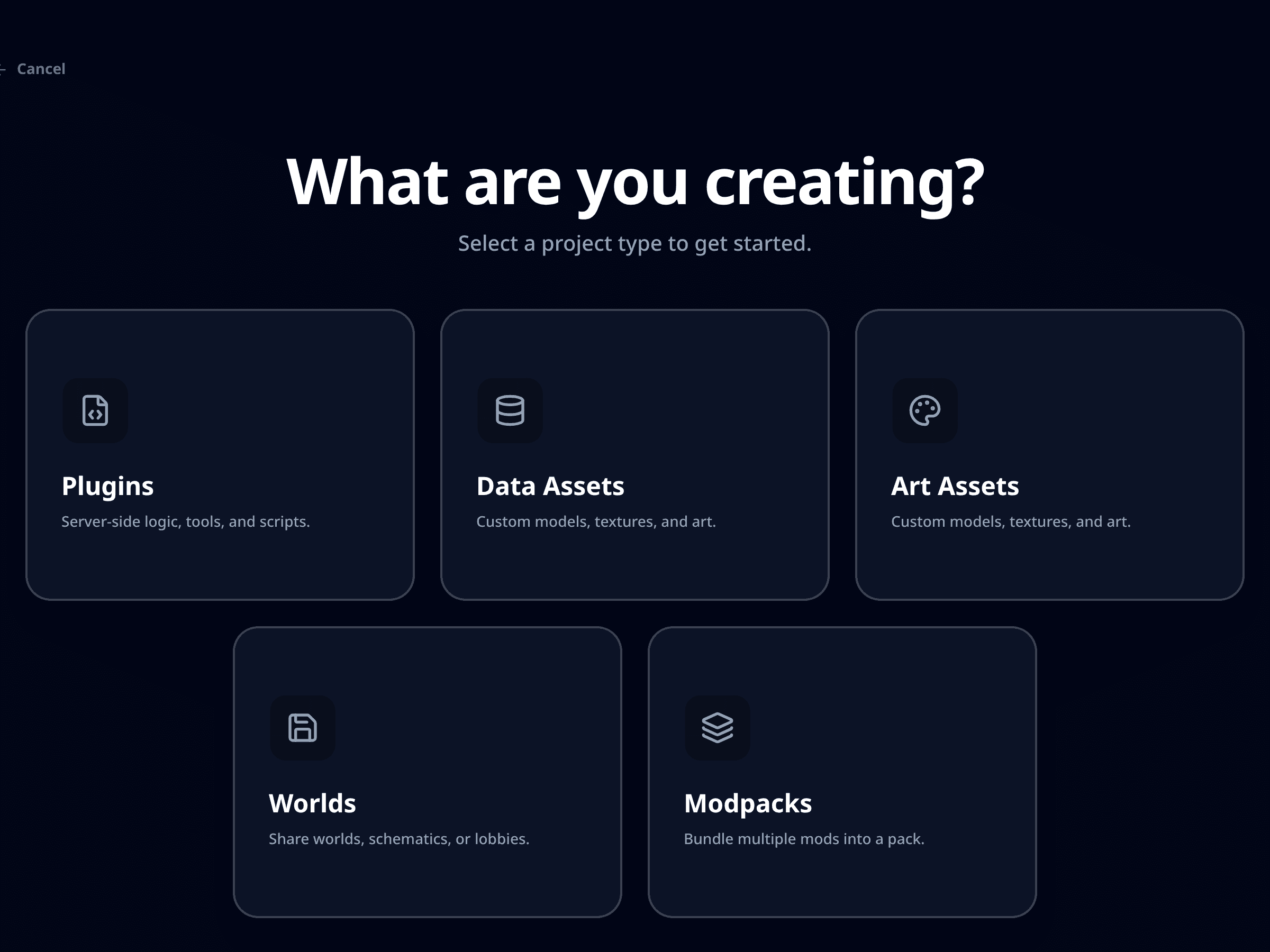 Content type selection
